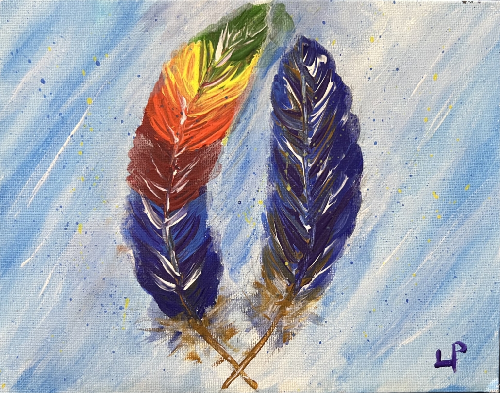 Fire & Sky Feathers