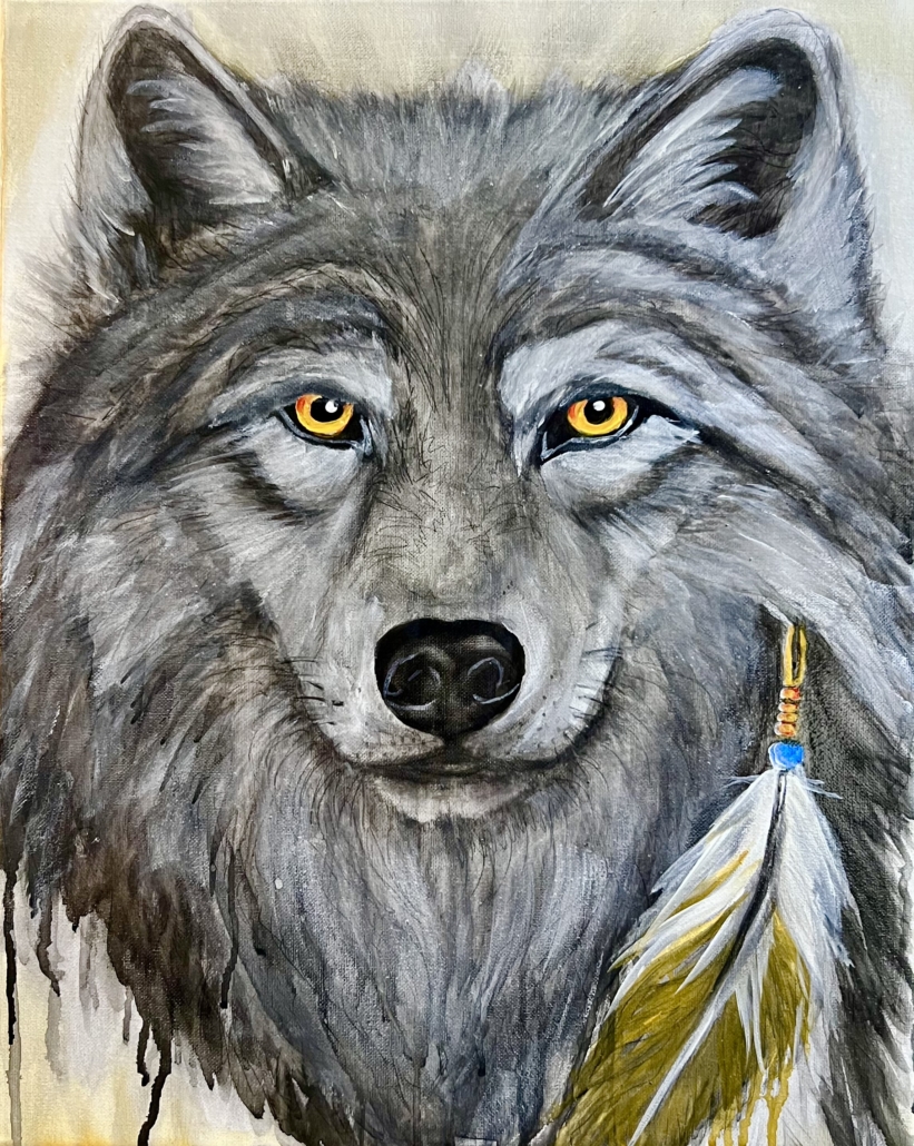 Aniwaya – Watcher at the Council Fire (Wolf)